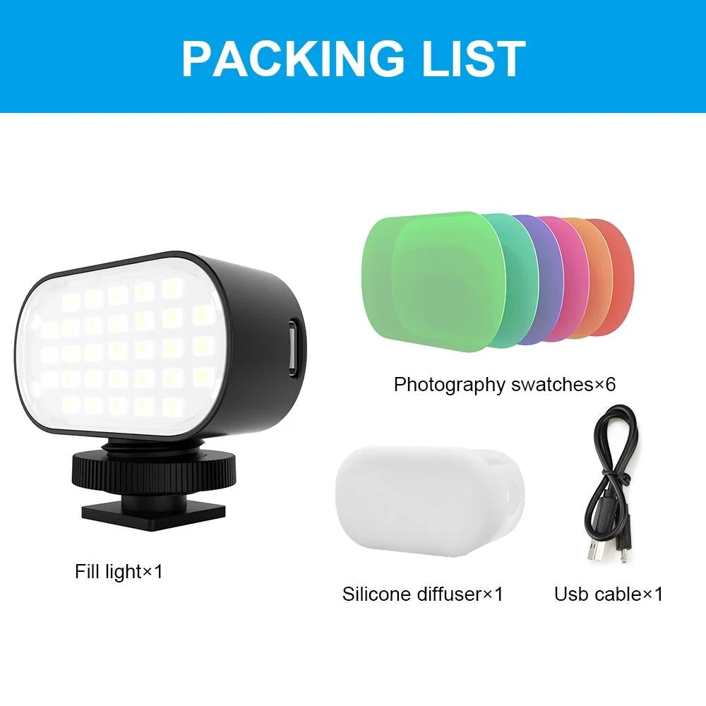 Switchable 6-colour Led Beauty Fill Light for Live