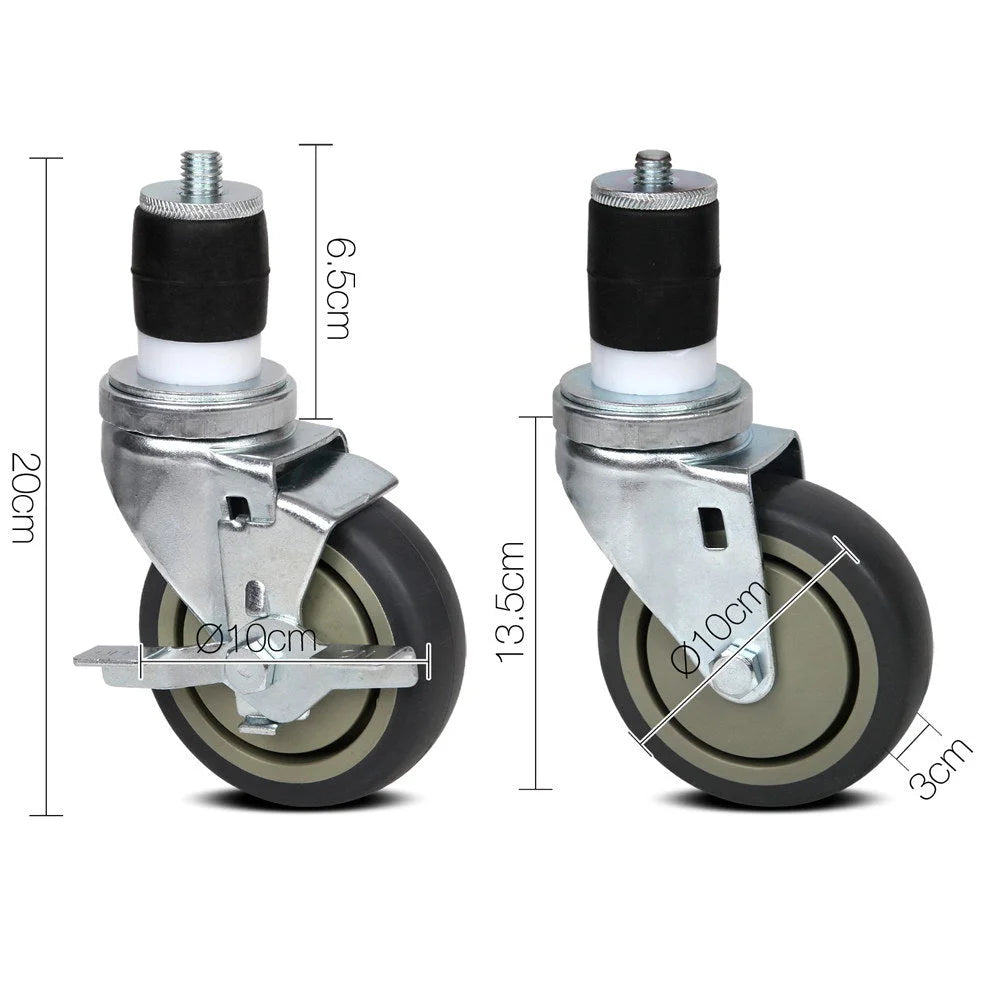 Swivel Castor Wheels (Set of 4) - Kitchenware