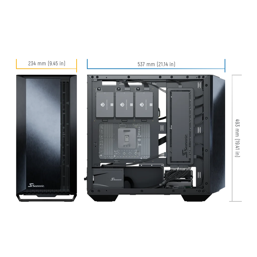 Syncro Q704 Aluminum Case with Syncro DGC-650 650W 80 Plus