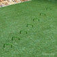 Artificial grass roll with trimmed turf sheet and plastic backing