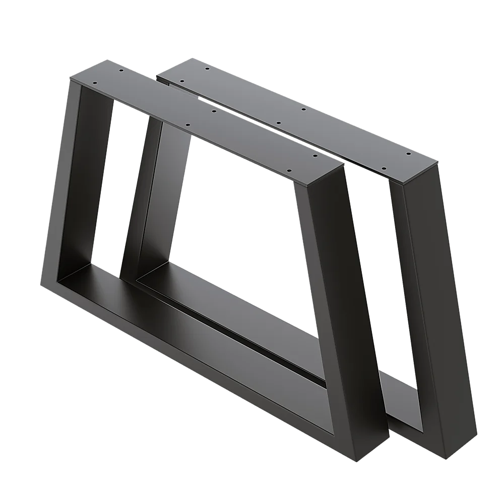 Table Bench Desk Legs Trapezium Shaped Retro Industrial