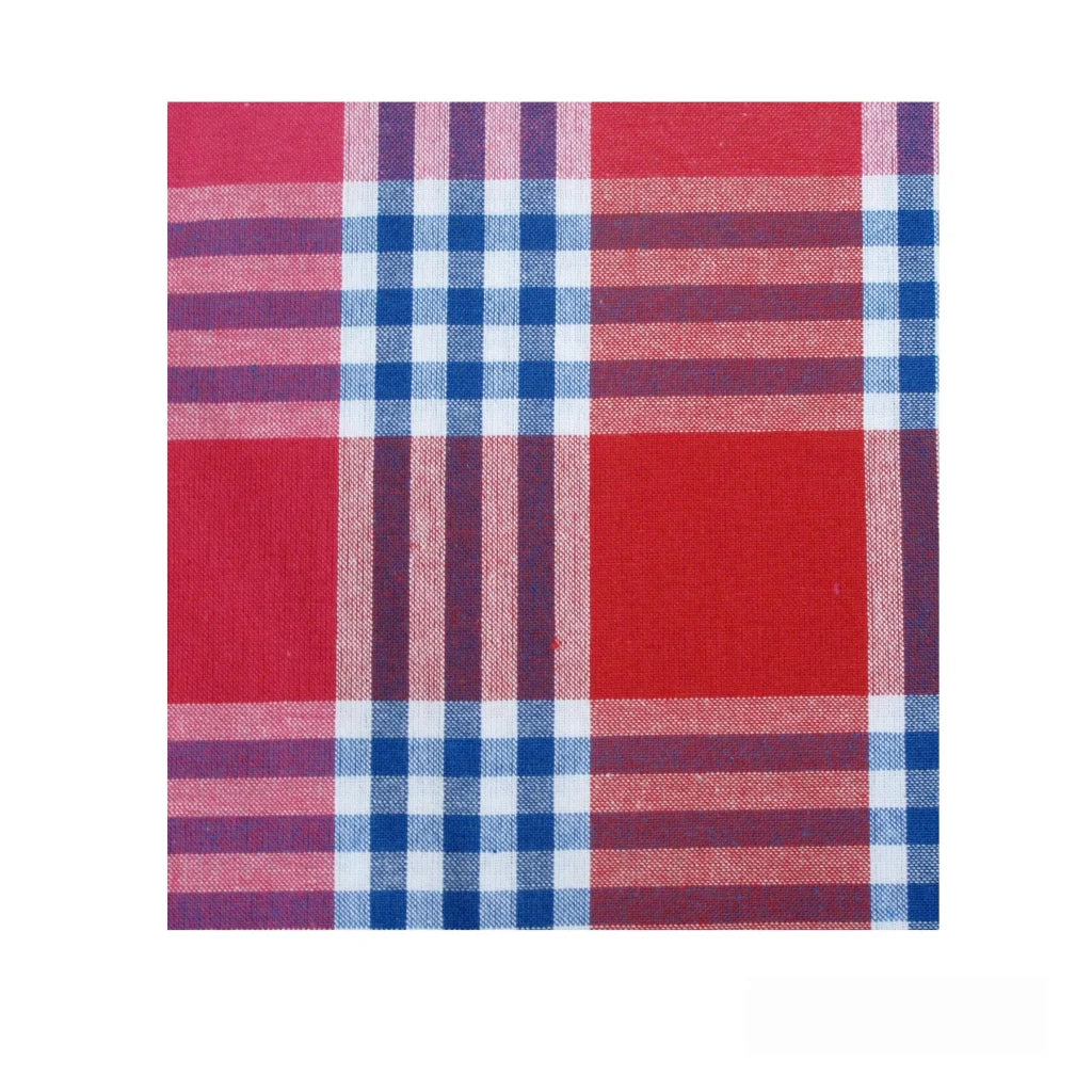 Table Cloth Check Tartan Red 180 x 180 cm - Home & Garden