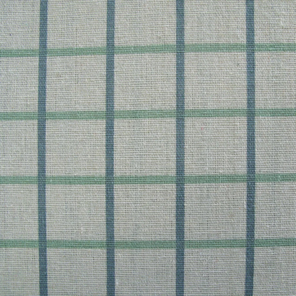 Table Cloth Cotton Grid Checks Oblong 150 x 230cm - Blue