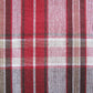 Table Cloth Cotton Plaid Checks Round 180cm Diameter - Red