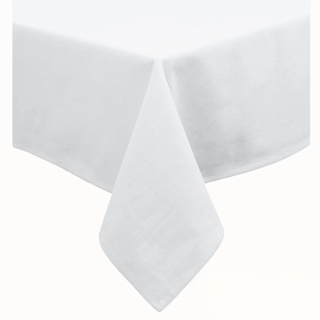 Table Cloth Hoydu Cotton Blend Bright White 180x310cm