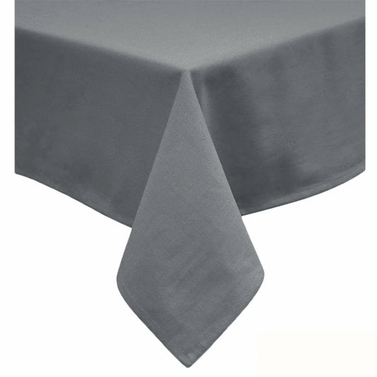 Table Cloth Hoydu Cotton Blend Slate Grey 180x220cm - Home