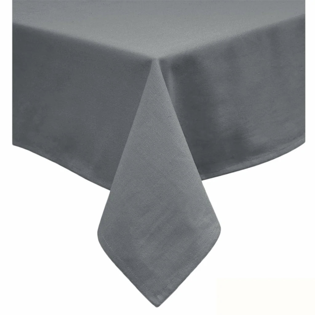 Table Cloth Hoydu Cotton Blend Slate Grey 180x260cm - Home