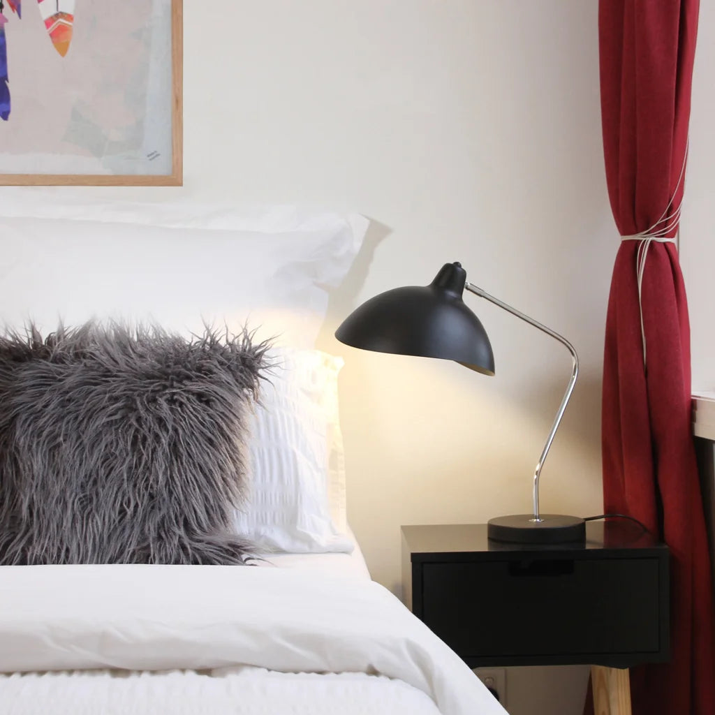 Table Lamp Abby Black - Home & Garden