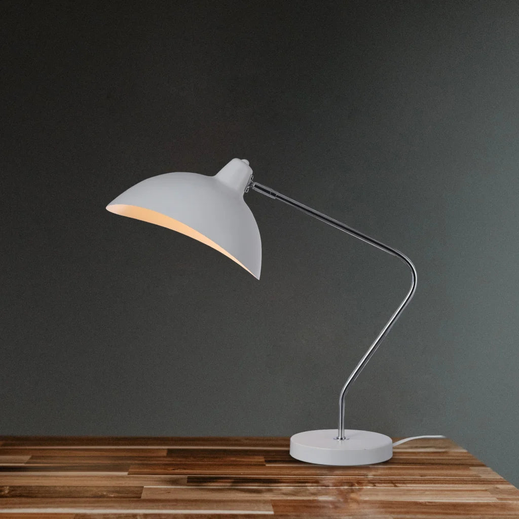 Table Lamp Abby White - Home & Garden
