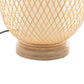 Table Lamp Natural Woven Bamboo Oval Light Shade Boho