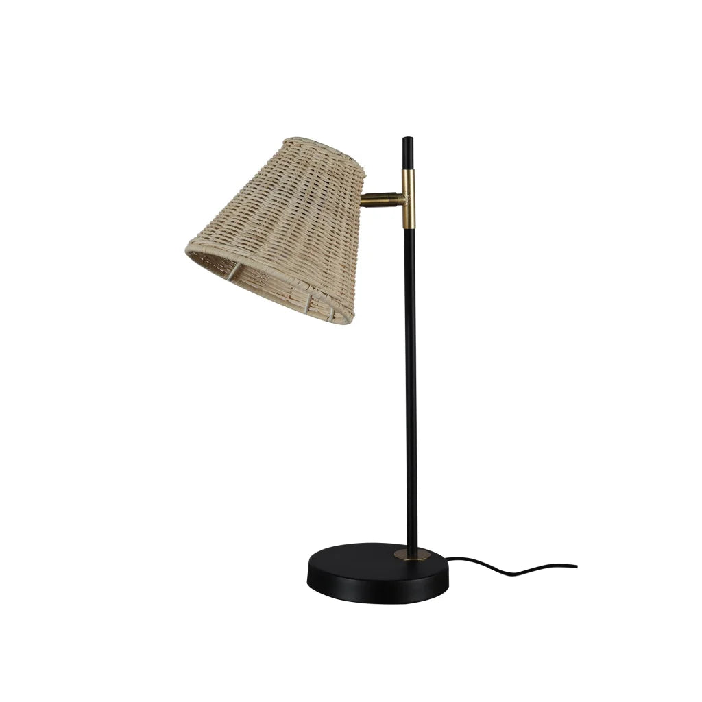 Table Lamp Yvette Rattan - Home & Garden
