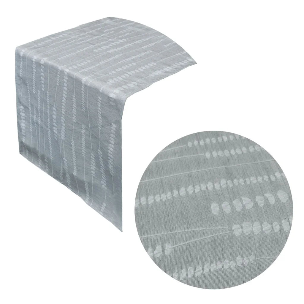 Table Runner Jacquard Perline Grey 40 x 150 cm - Furniture