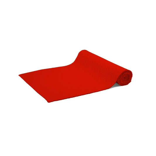 Table Runner Rans Lollipop Cotton Ribbed - Red - Home &