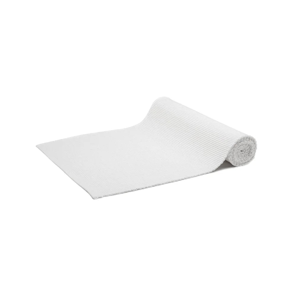Table Runner Rans Lollipop Cotton Ribbed - White - Home &