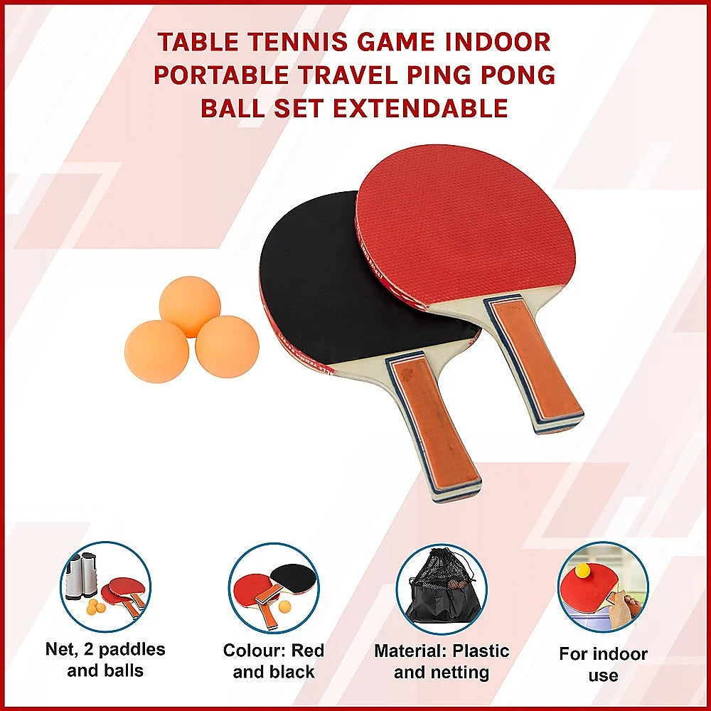 Table Tennis Game Portable Indoor Travel Ping Pong Ball Set