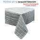 Tablecloth Jacquard Polyester Perline Grey 160 x 230 cm