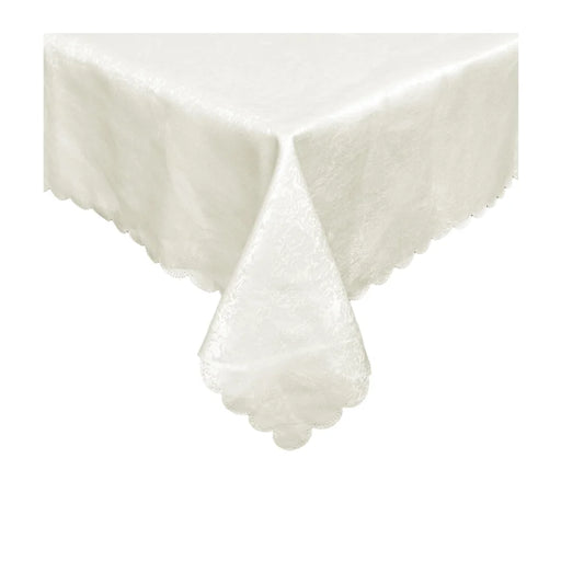 Tablecloth Jacquard Safari Ivory 150 x 220 cm - Home &