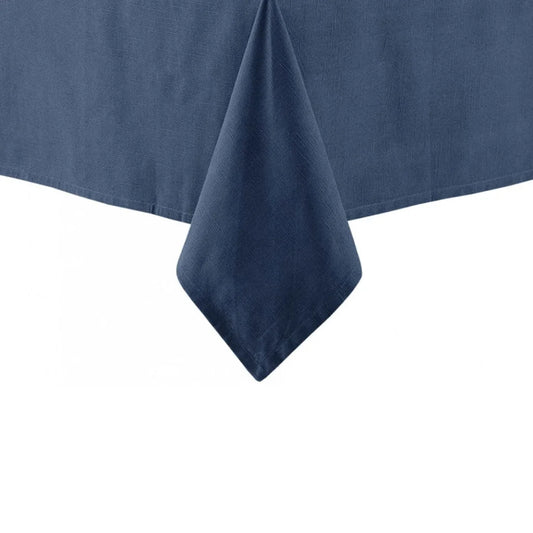 Tablecloth Ladelle Base Navy Look 100% Cotton 150x300 cm