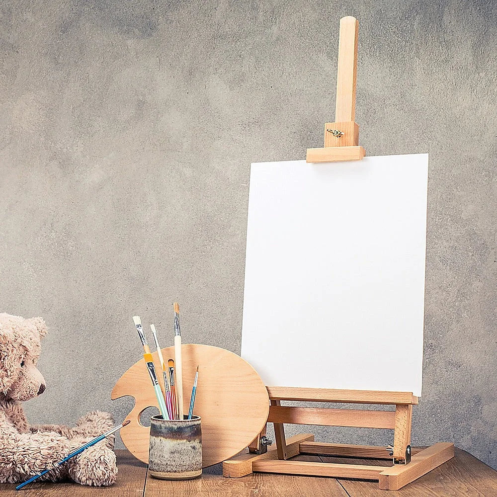 Tabletop Easel Wood Studio H-Frame Artist Art Display