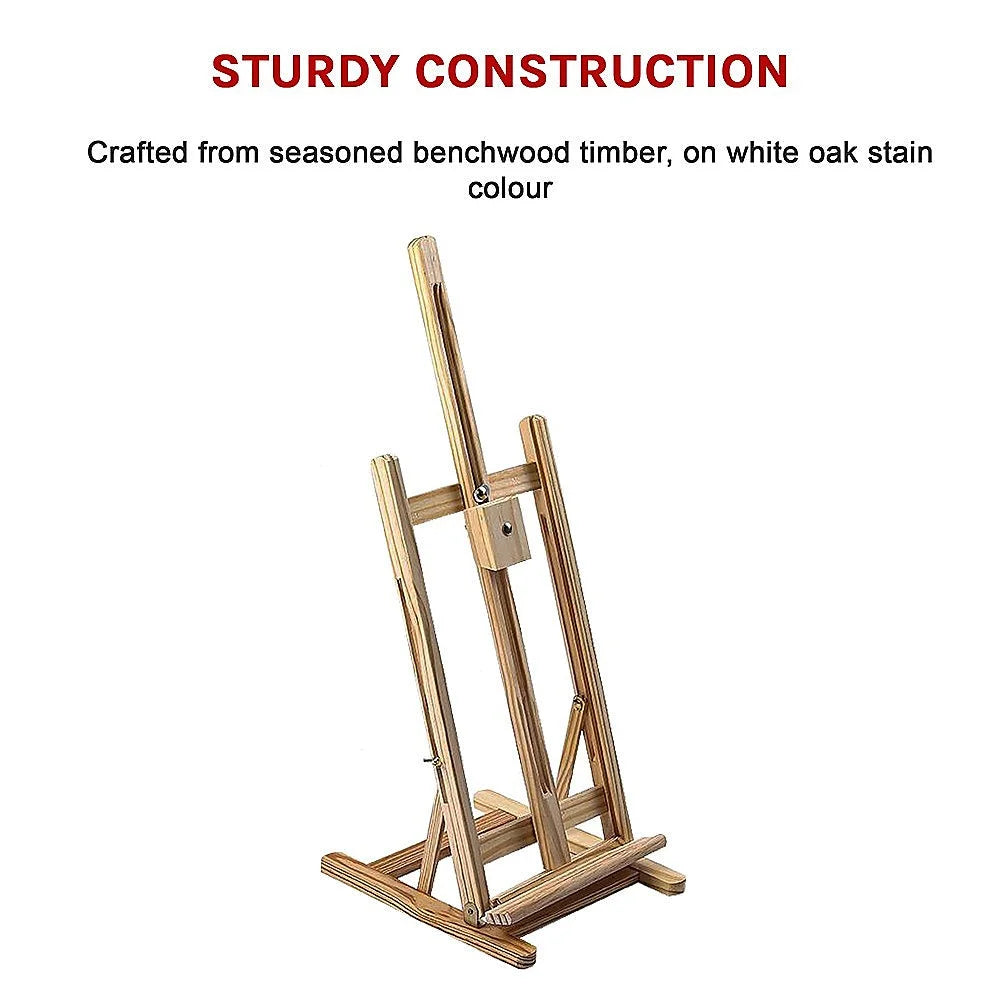 Tabletop Easel Wood Studio H-Frame Artist Art Display