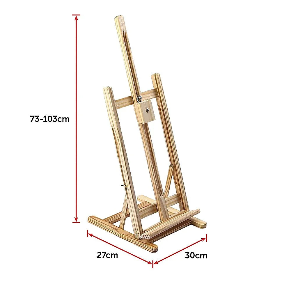 Tabletop Easel Wood Studio H-Frame Artist Art Display