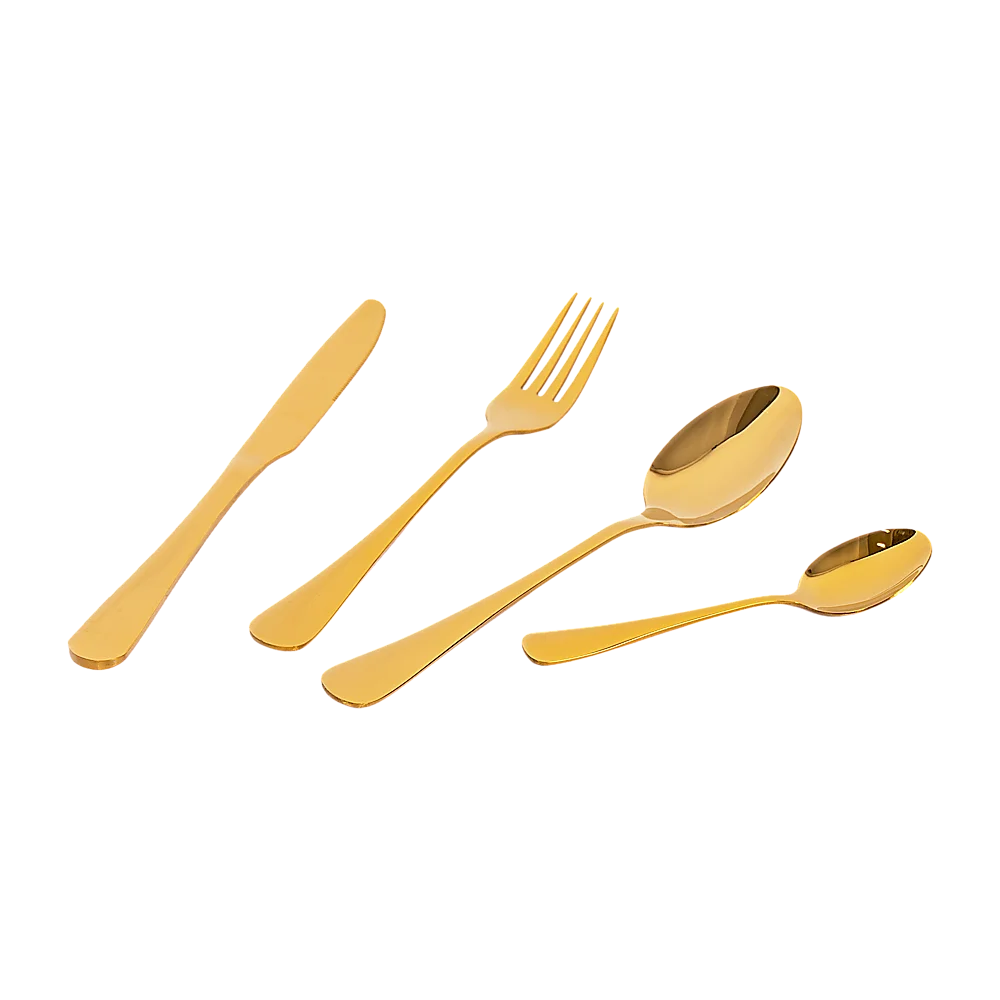 Tableware 24PC Gold Cutlery Set SS304 Household Knife Fork