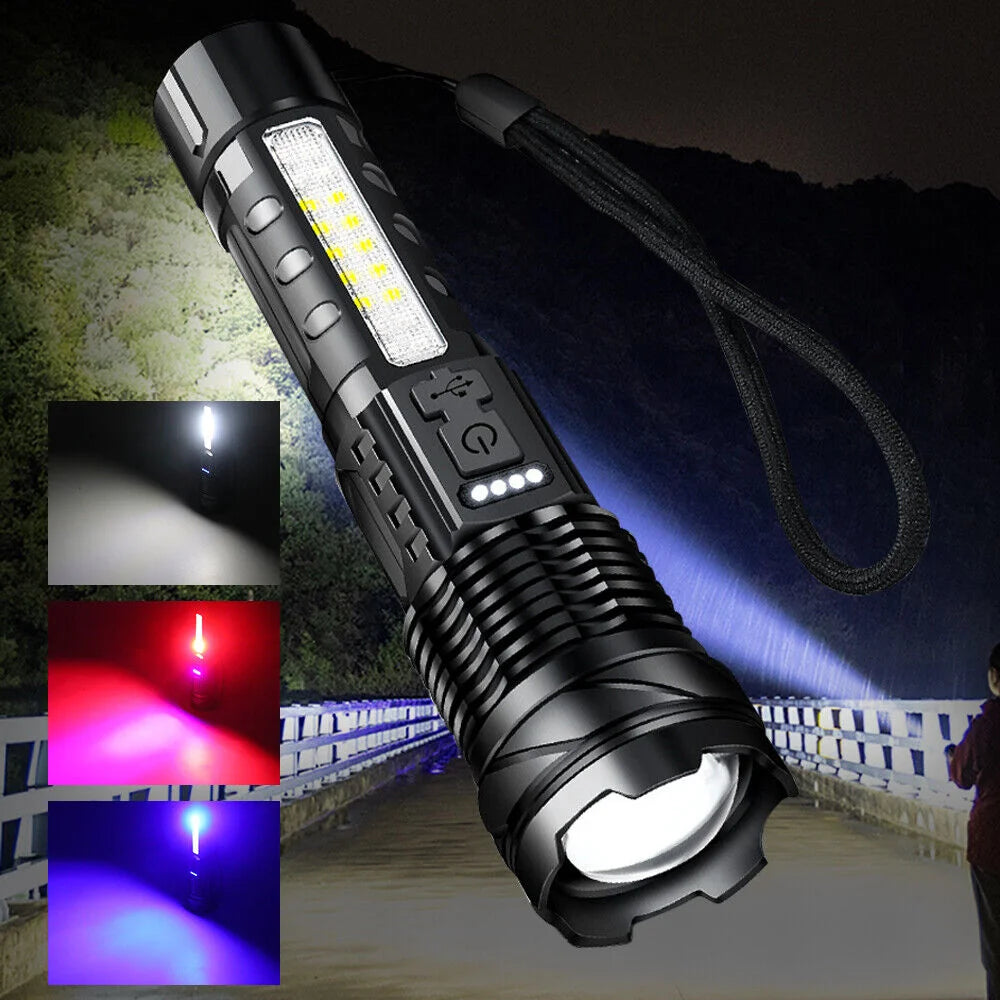Tactical Torch Lamp Super Bright 30W 14LED Flashlight White