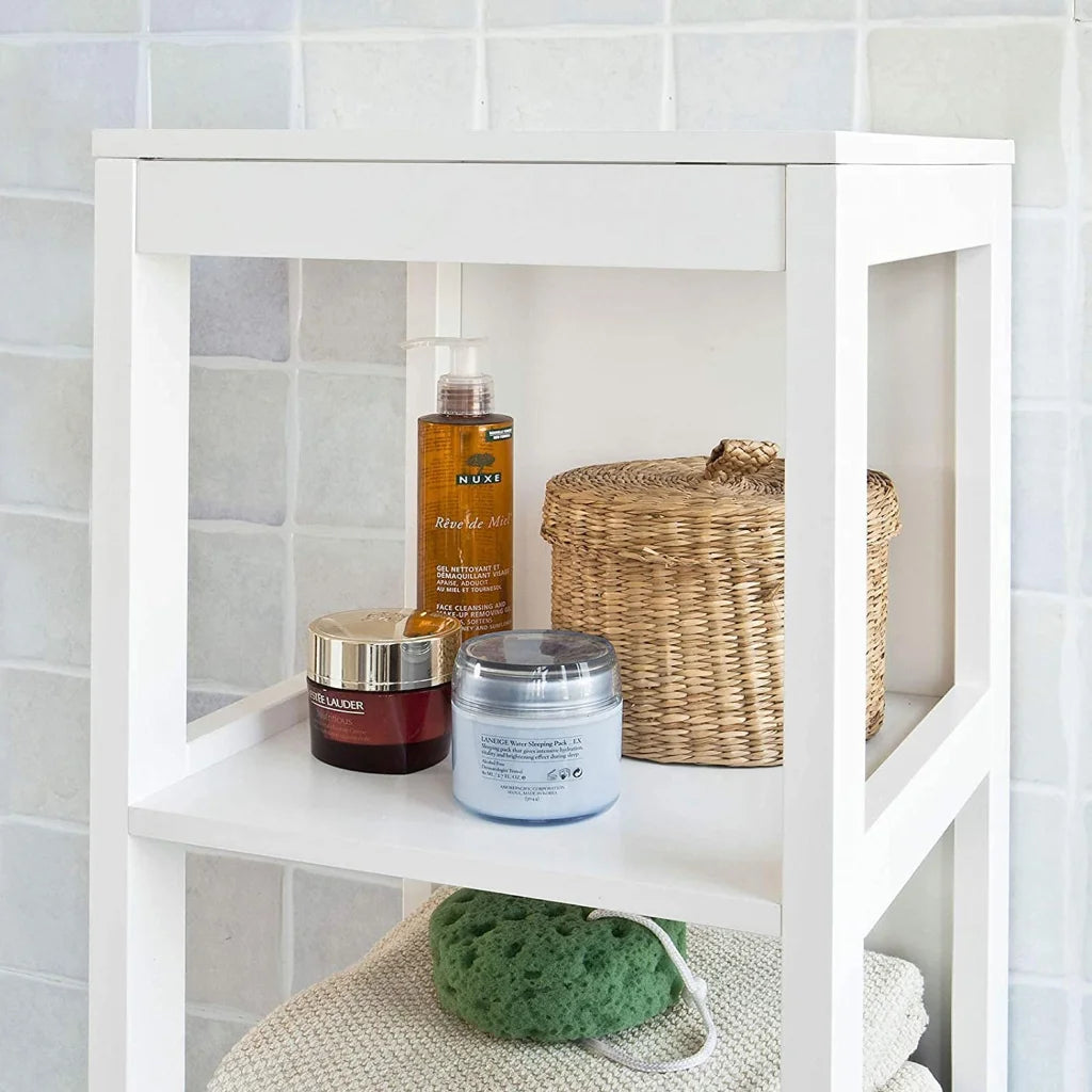 Tall Cabinet with Standing Shelves and Drawers freestanding 879