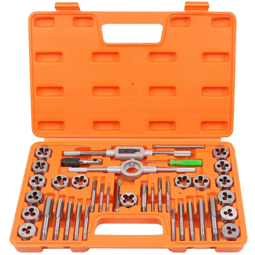 Tap Die Set 40Pc Imperial SAE Screw Thread Drill Pitch