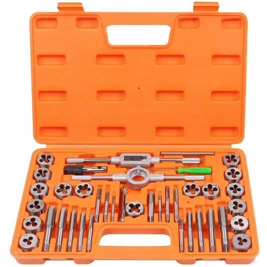 Tap Die Set 40Pc Imperial SAE Screw Thread Drill Pitch