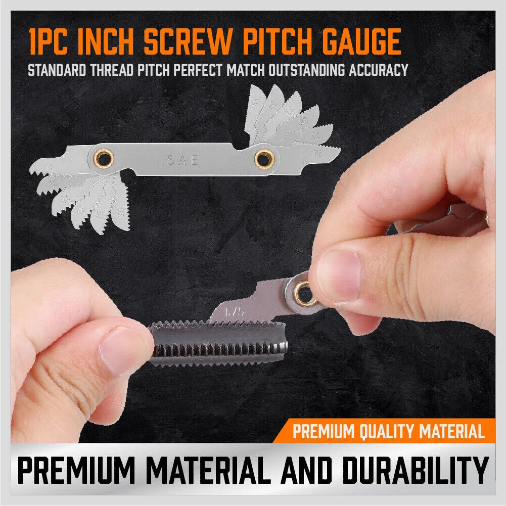 Tap Die Set 40Pc Imperial SAE Screw Thread Drill Pitch