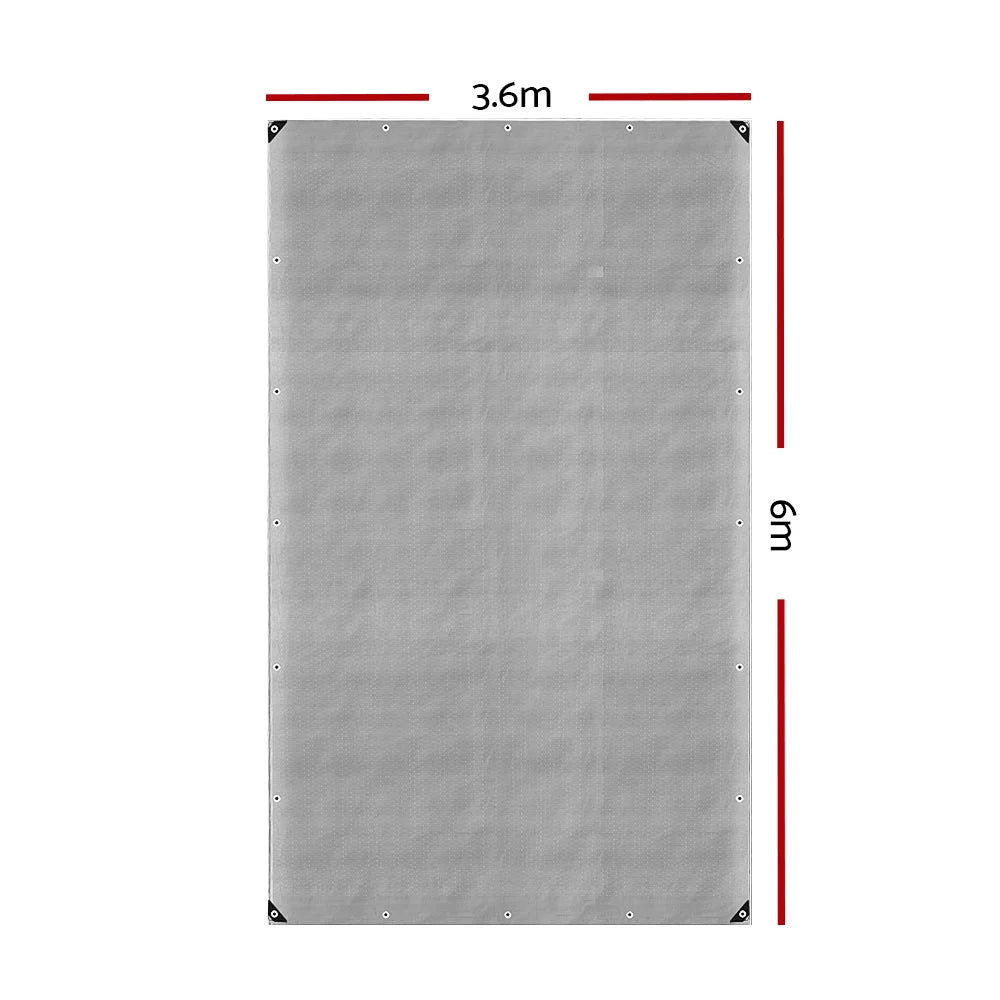 Tarpaulin tarp heavy with cover fabric and edge stitching
