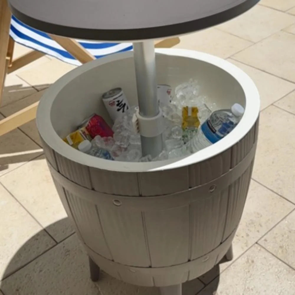 Taupe Cooler Table - Furniture