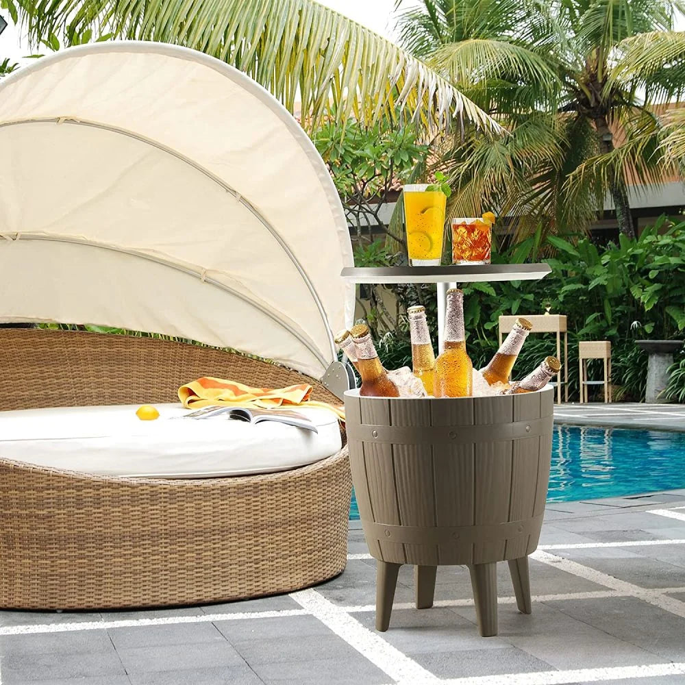 Taupe Cooler Table - Furniture