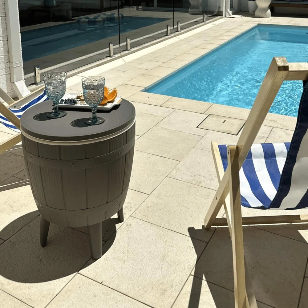 Taupe Cooler Table - Furniture