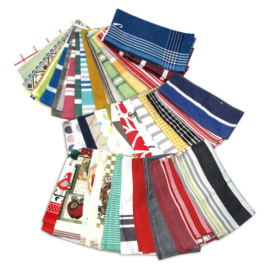 Tea Towels Random Pick Set of 6 100% Cotton Pattern 50x70