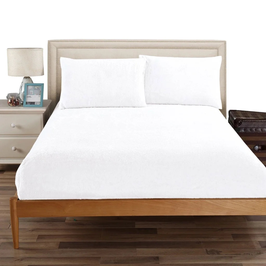 Teddy Fleece Fitted Sheet Combo Set Ramesses - White Queen