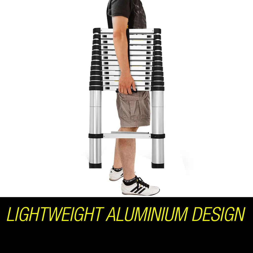 Telescopic Aluminium Ladder Bullet 3.8m Alloy Extension