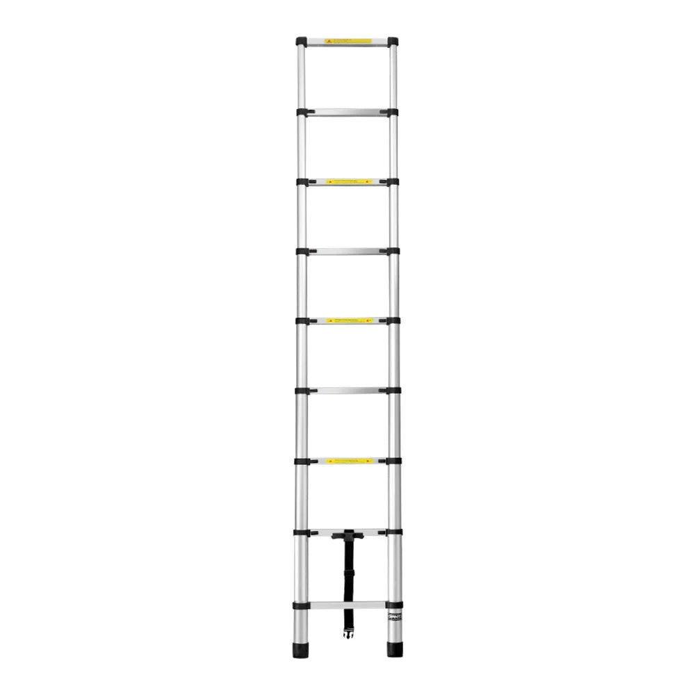 Telescopic Ladder 2.6M Aluminium Extension Adjustable Height Extendable Steps