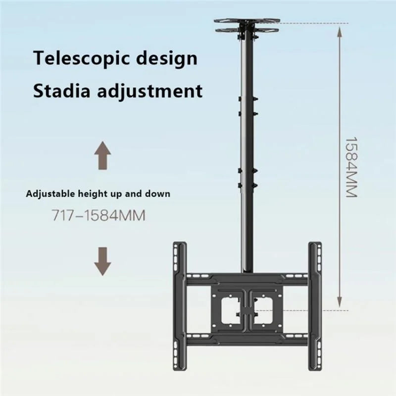 Telescopic Tv Hanger for 32-65 Inch Lcd Ceiling Mount