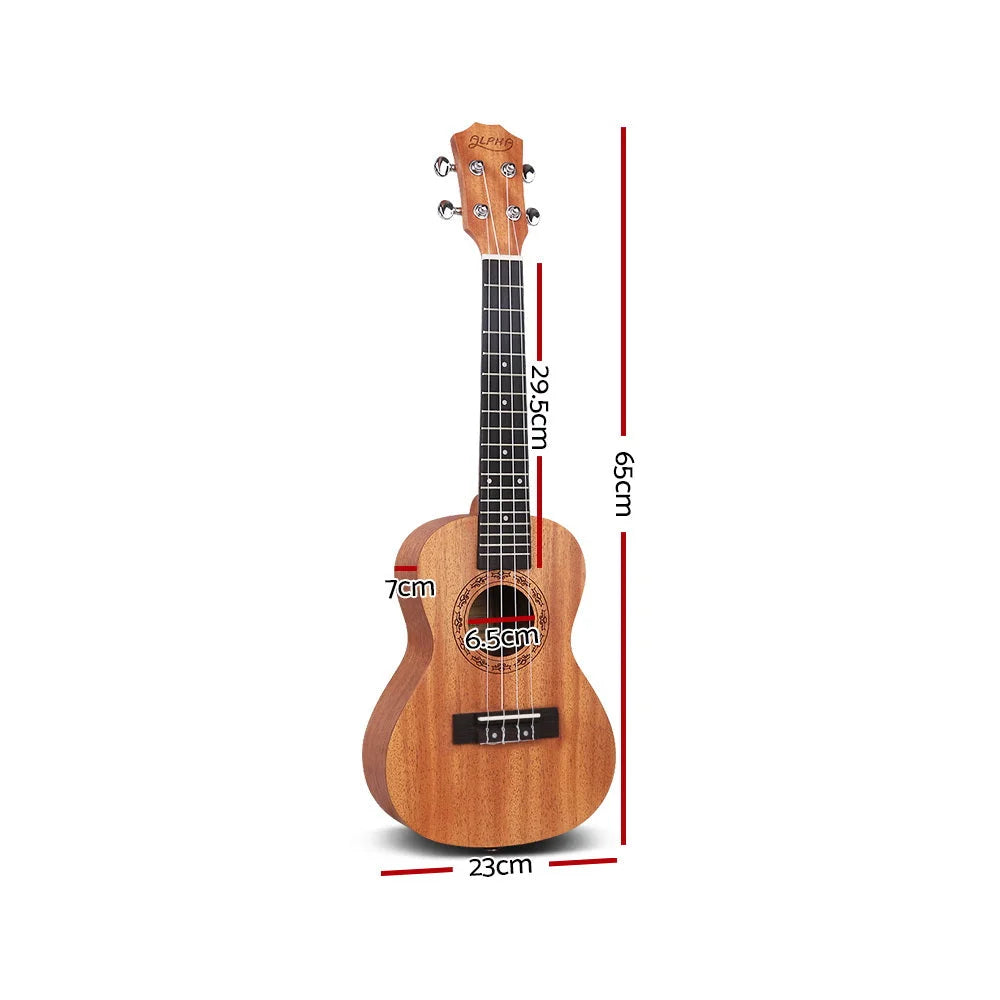 Tenor ukulele alpha with material finish and practical fittings