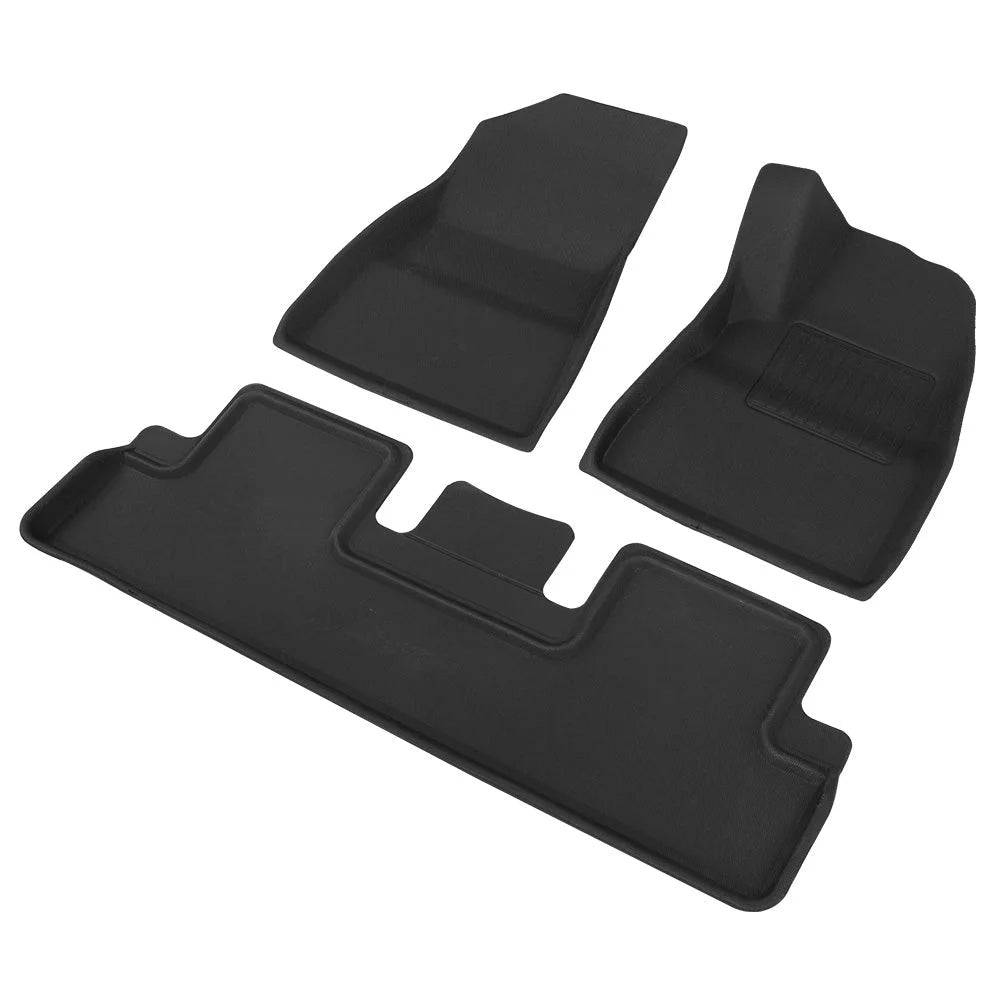 Tesla Model 3 Car Rubber Floor Mats Front & Rear 2021-2022