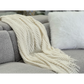 Tessa Throw Rug Blanket - Cream - Furniture > Sofas > Sofa
