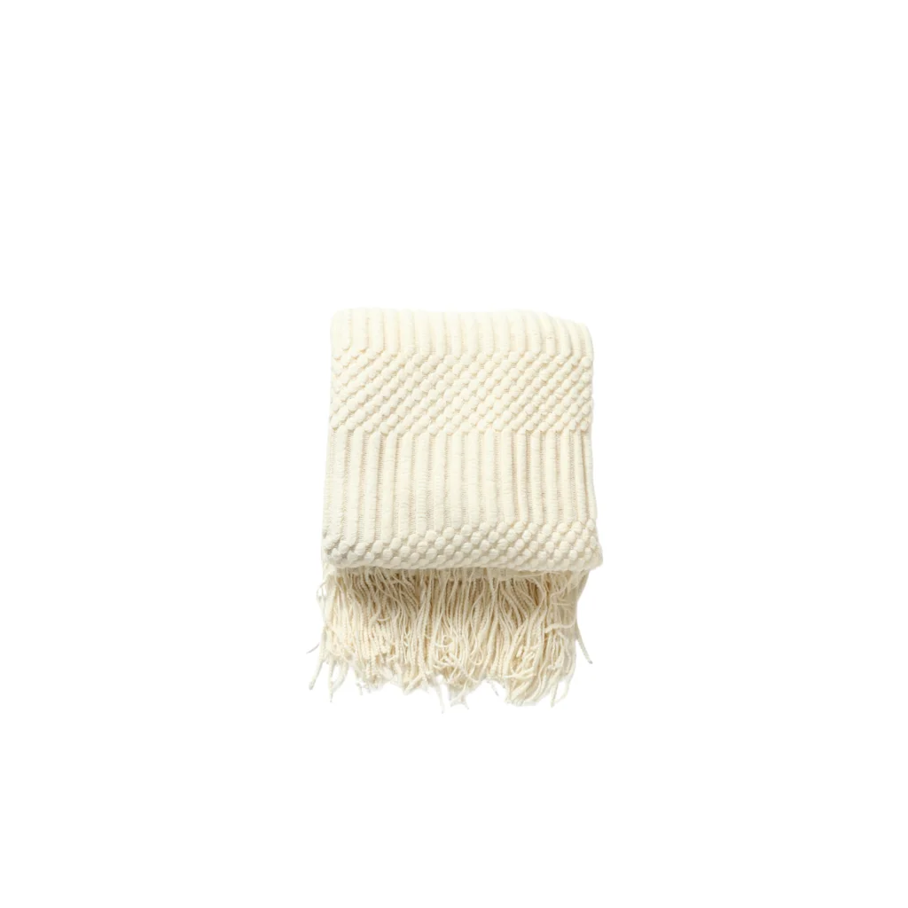 Tessa Throw Rug Blanket - Cream - Furniture > Sofas > Sofa