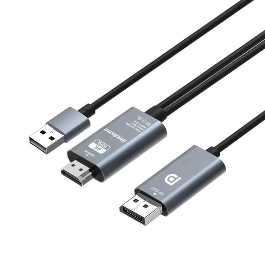 TH201 HDMI to DisplayPort Active Converter Cable - 4K@60Hz