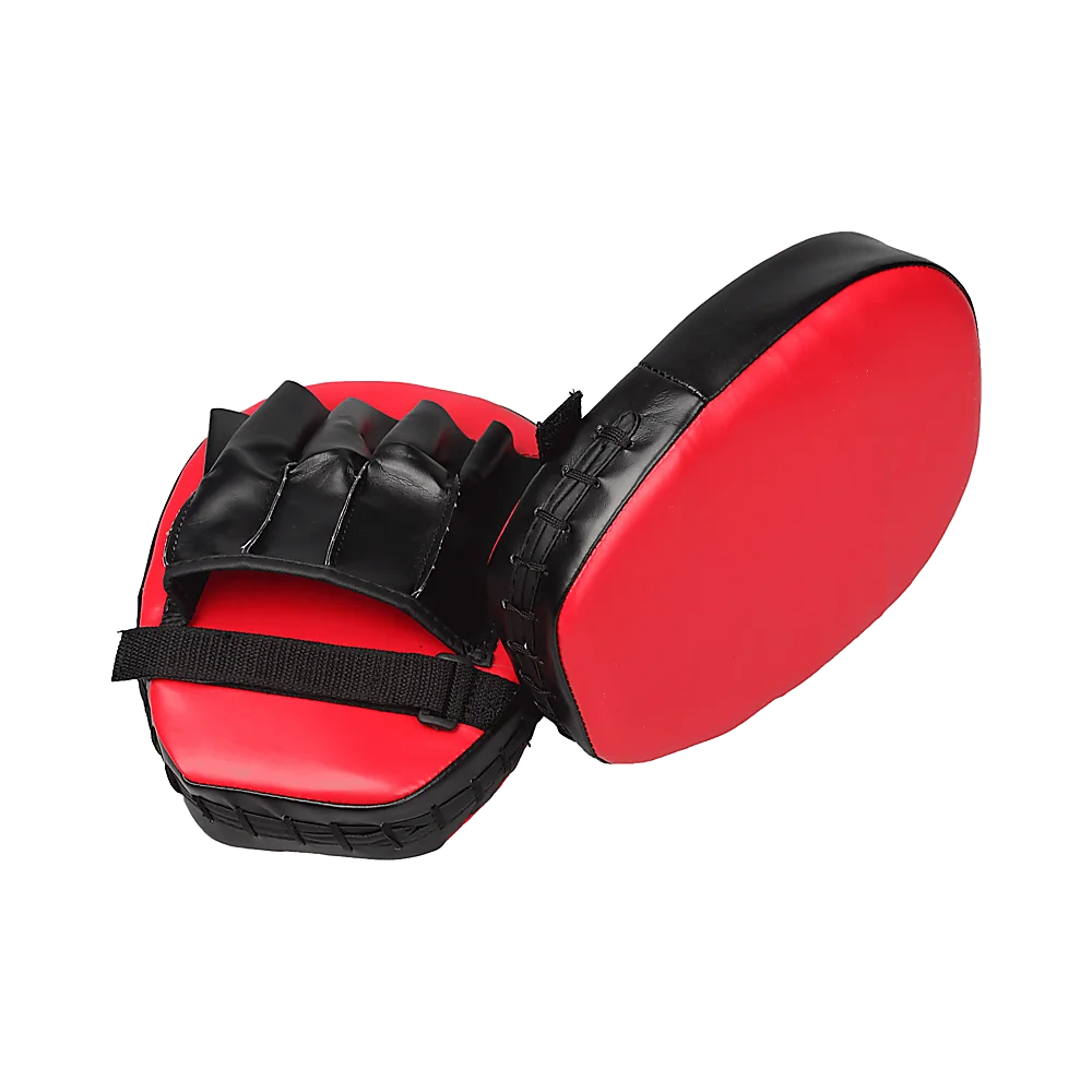 Thai Boxing Punch Focus Gloves Kit Training - Red & Black