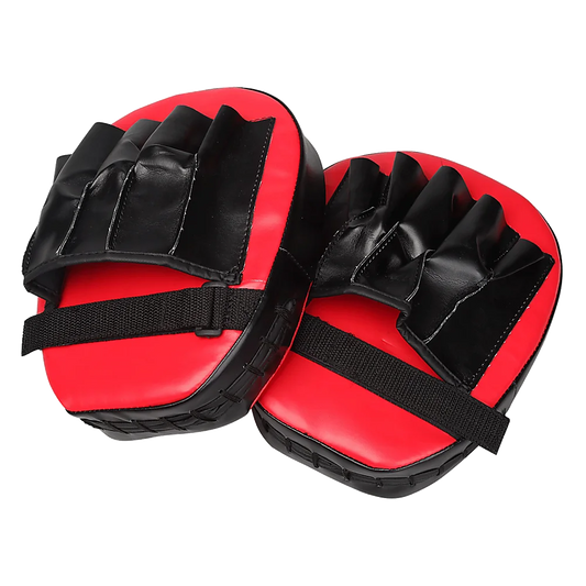Thai Boxing Punch Focus Gloves Kit Training - Red & Black