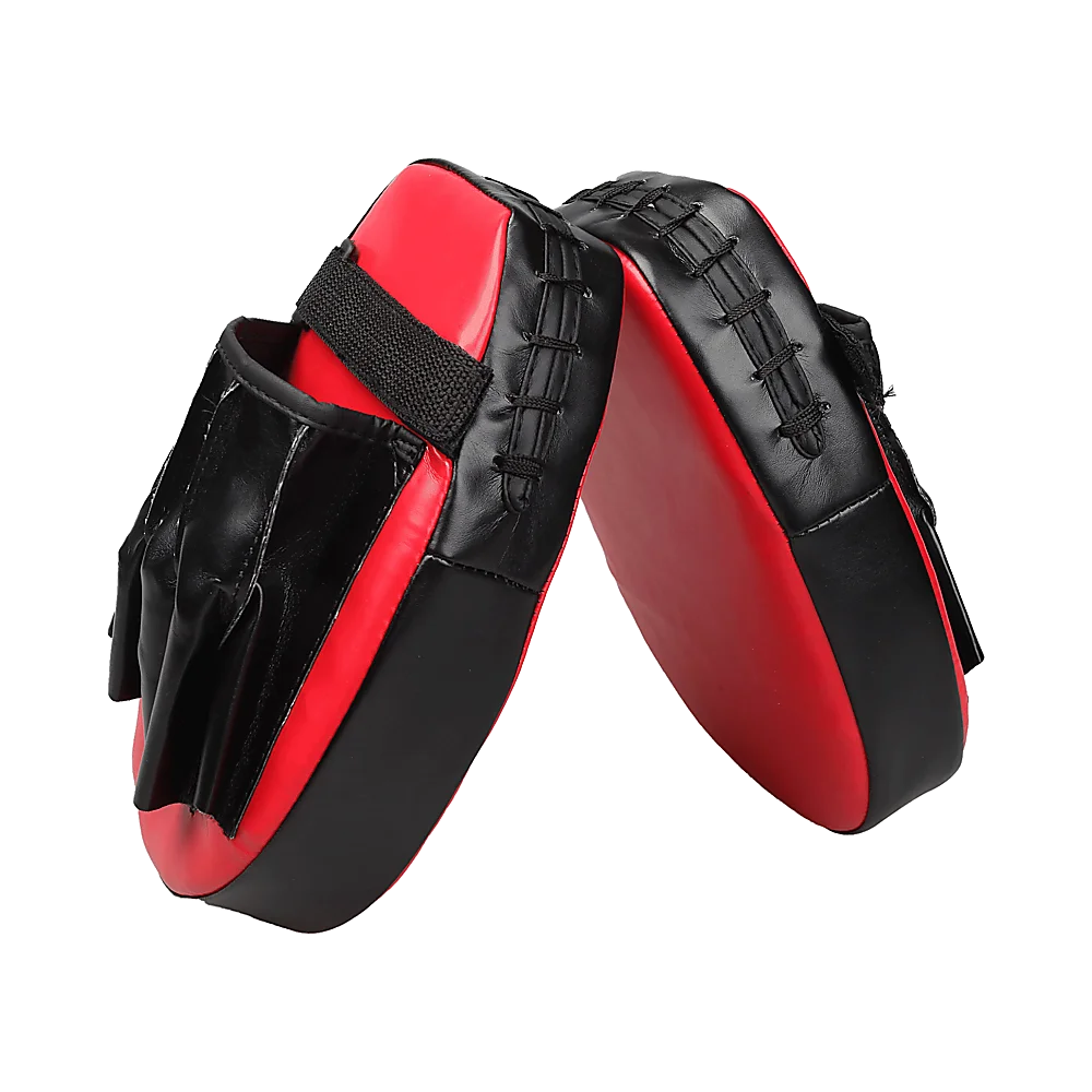Thai Boxing Punch Focus Gloves Kit Training - Red & Black