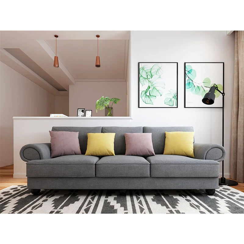 The Cloud Nine 3-Seater Sofa Slate Grey - Furniture > Sofas