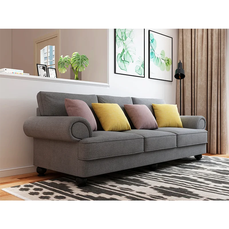 The Cloud Nine 3-Seater Sofa Slate Grey - Furniture > Sofas